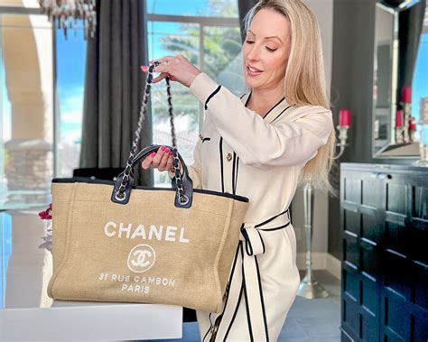 chanel deauville tote review|chanel deauville tote large size.